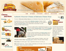 Tablet Screenshot of edelweisscheeseshop.com